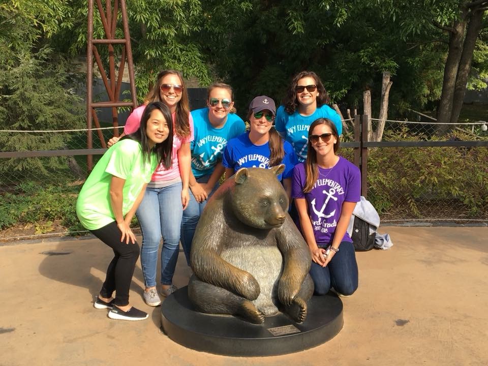 Photo of the Third Grade Team at the zoo field trip