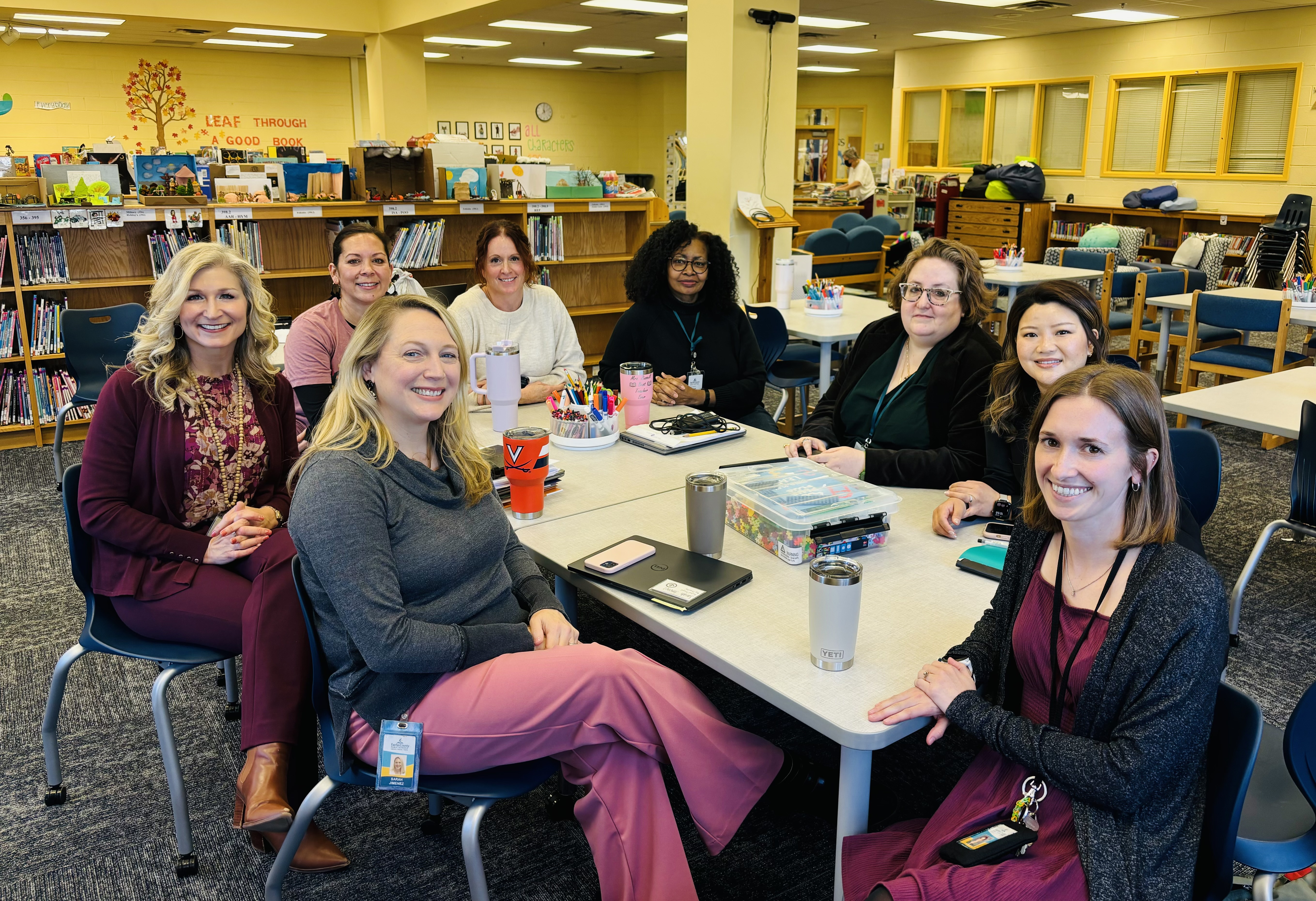 Team of Teachers Meeting to Discuss Literacy